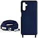 Cover Semirigida Per Samsung A04s / A13 5g Cordino Nylon Intrecciato 80 Cm Blu - Foto miniatura 4