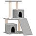 Albero Per Gatti Con Tiragraffi In Sisal Grigio Chiaro 82 Cm - Foto miniatura 1