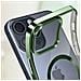 Cover Magsafe Per Iphone 15 Pro Silicone Bordo Cromato Verde - Foto miniatura 2