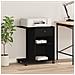 Supporto Per Stampante Con Ruote Nero 60x40x68,5 Cm - Foto miniatura 3
