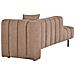 Chaise Longue Versione Destra Lannils Tessuto Marrone Chiaro - Foto miniatura 4