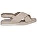 Cream Perlato Casual Open Sandals Sandali Pelle Scarpe Donna Beige Eu 36, 9-28102-42-140 - Foto miniatura 2