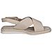 Cream Perlato Casual Open Sandals Sandali Pelle Scarpe Donna Beige Eu 36, 9-28102-42-140 - Foto miniatura 3