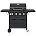 Griglia Barbecue a Gas con 5 Bruciatori Nero in Acciaio - Foto miniatura 2