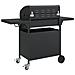 Griglia Barbecue a Gas con 5 Bruciatori Nero in Acciaio - Foto miniatura 6