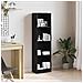Libreria Rovere Nero 40x24x143 Cm In Legno Multistrato - Foto miniatura 1
