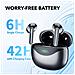 Auricolari Wireless 5.4 Bluetooth Dp4 A Lunga Durata Black - Foto miniatura 2