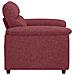 Poltrona Rosso Vino 60 cm in Tessuto - Foto miniatura 5