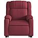 Poltrona Alzapersona Massaggio Reclinabile Rosso Vino Tessuto - Foto miniatura 9