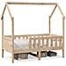 Giroletto Casetta per Bambini 70x140 cm Legno Massello di Pino - Foto miniatura 1