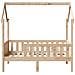 Giroletto Casetta per Bambini 70x140 cm Legno Massello di Pino - Foto miniatura 4