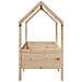 Giroletto Casetta per Bambini 70x140 cm Legno Massello di Pino - Foto miniatura 5
