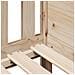 Giroletto Casetta per Bambini 70x140 cm Legno Massello di Pino - Foto miniatura 7