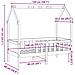 Giroletto Casetta per Bambini 70x140 cm Legno Massello di Pino - Foto miniatura 9
