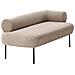 Chaise Longue Versione Destra Mirmande Tessuto Tortora - Foto miniatura 3