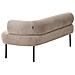 Chaise Longue Versione Destra Mirmande Tessuto Tortora - Foto miniatura 4