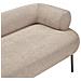 Chaise Longue Versione Destra Mirmande Tessuto Tortora - Foto miniatura 5