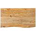Piano Tavolo Bordi Vivi 110x60x3,8cm in Legno Massello di Mango - Foto miniatura 1