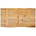 Piano Tavolo Bordi Vivi 110x60x3,8cm in Legno Massello di Mango - Foto miniatura 5