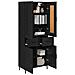 Credenza con cassetto 2 pcs Rovere Nero Legno multistrato - Foto miniatura 3