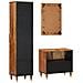 Set Mobili da Bagno 3pz in Legno Massello di Mango - Foto miniatura 4