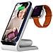 Caricatore Wireless 3 In 1 Chargetree Swing Per Iphone / Apple Watch / Airpods, Blanc / Gris - Foto miniatura 3