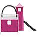 Struttura del letto loft per bambini Bianco e Rosa 107 x 200 cm - Foto miniatura 9