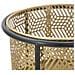 Coppia Portavasi Exy In Ferro Nero E Gold - Ø 37 X H 76 E Ø 27 X H 51 Cm - Foto miniatura 3