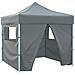 Tenda Party Antracite 291 x 291 x 315 cm Tessuto Oxford - Foto miniatura 1
