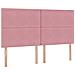 Letto con contenitore e materasso Rosa 160 x 200 cm Velluto - Foto miniatura 9