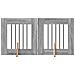 Cancello per cani con supporti 2 pcs Grigio Sonoma 60 x 60 cm - Foto miniatura 1