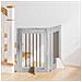 Cancello per cani con supporti 2 pcs Grigio Sonoma 60 x 60 cm - Foto miniatura 2
