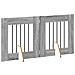 Cancello per cani con supporti 2 pcs Grigio Sonoma 60 x 60 cm - Foto miniatura 4