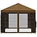 Gazebo da giardino con pareti laterali 4 × 3 m Tortora - Foto miniatura 6