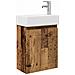 Mobile bagno con rubinetto Legno antico 45,5 x 25,5 x 84 cm - Foto miniatura 1