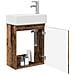 Mobile bagno con rubinetto Legno antico 45,5 x 25,5 x 84 cm - Foto miniatura 3