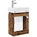 Mobile bagno con rubinetto Legno antico 45,5 x 25,5 x 84 cm - Foto miniatura 7