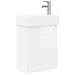 Mobile bagno con rubinetto Bianco Lucido 45,5 x 22,5 x 84 cm - Foto miniatura 1