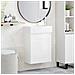 Mobile bagno con rubinetto Bianco Lucido 45,5 x 22,5 x 84 cm - Foto miniatura 2