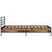 Struttura del letto Legno antico 80 x 200 cm - Foto miniatura 4