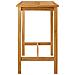Tavolo da bar Naturale 110 x 60 x 105 cm Teak massello - Foto miniatura 4