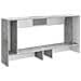 Tavolo consolle Rigato Grigio Cemento 155 x 29 x 74 cm - Foto miniatura 7
