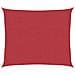 Vela Parasole 160 g /m² Rossa 2,5x3 m in HDPE - Foto miniatura 1