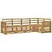 Set di divani da esterno 5 pcs Bianco 251 x 132,5 x 73 cm - Foto miniatura 1