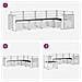 Set di divani da esterno 5 pcs Bianco 251 x 132,5 x 73 cm - Foto miniatura 6