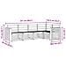 Set di divani da esterno 5 pcs Bianco 251 x 132,5 x 73 cm - Foto miniatura 7