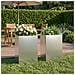 Vaso da giardino 2 pz Argento 50 x 40 x 75 cm Acciaio zincato - Foto miniatura 2