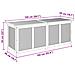 Scatola di Stoccaggio per Giardino 185 L 150 x 50 x 56 cm Beige - Foto miniatura 9