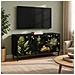 Mobile TV RHENEN 102 x 33 x 51 cm Rovere Nero - Foto miniatura 2