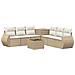 Set di divani 8 pz Beige e Bianco Crema - Foto miniatura 1